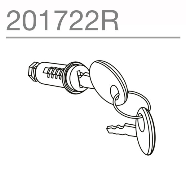 Shad Top Box Replacement Lock And Key (SH26 - SH46)